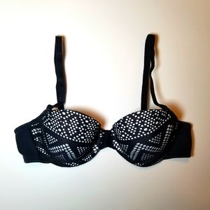 La Senza Remix Balconette Bra Black & White